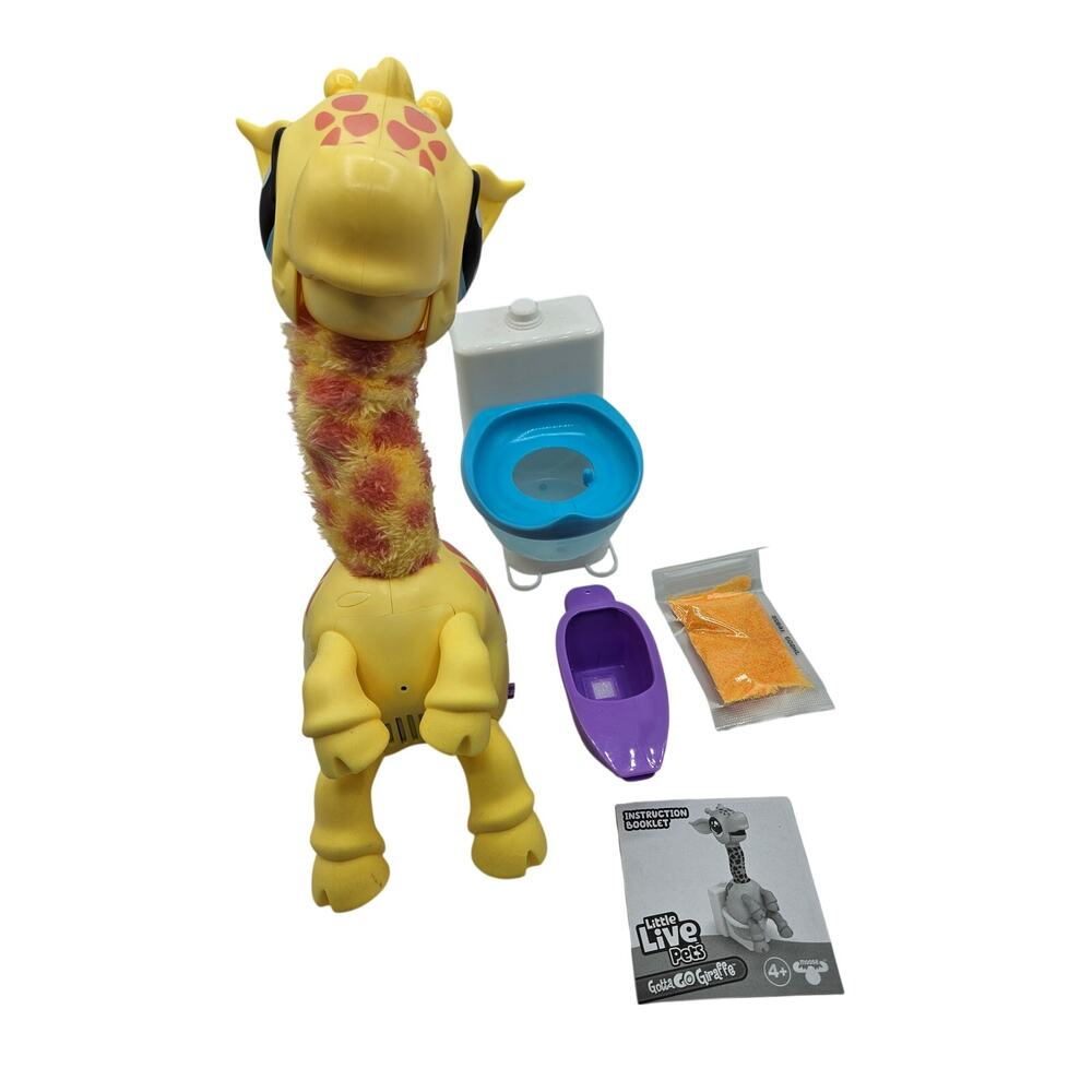 Little Live Pets Gotta Go Giraffe Gigi Interactive Toy Tested Working No Box